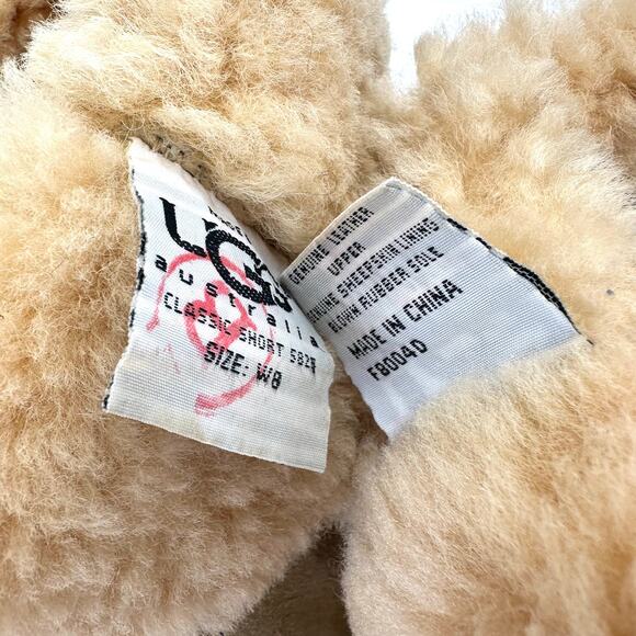 UGG Australia Classic Short Winter Boot Sz 8 Leather Wool Cold Weather Mid-Calf - Picture 7 of 9